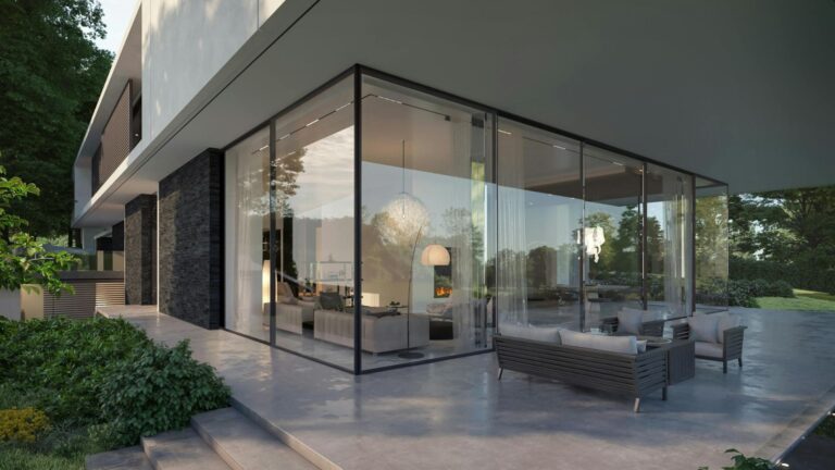 Contemporary Vancouver home builder project with seamless indoor outdoor living