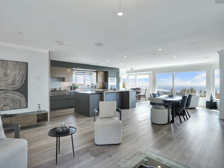 High-end custom home renovation project in West Vancouver by Avangard Development